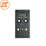 Placa de aço para mira de ponto vermelho para Glock MOS | Shield RMSc & Holosun K-series footprint