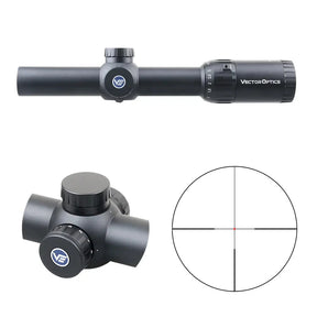 Vector Optics Constantine 1-10x24 Fiber Center Dot luneta Vector Optics