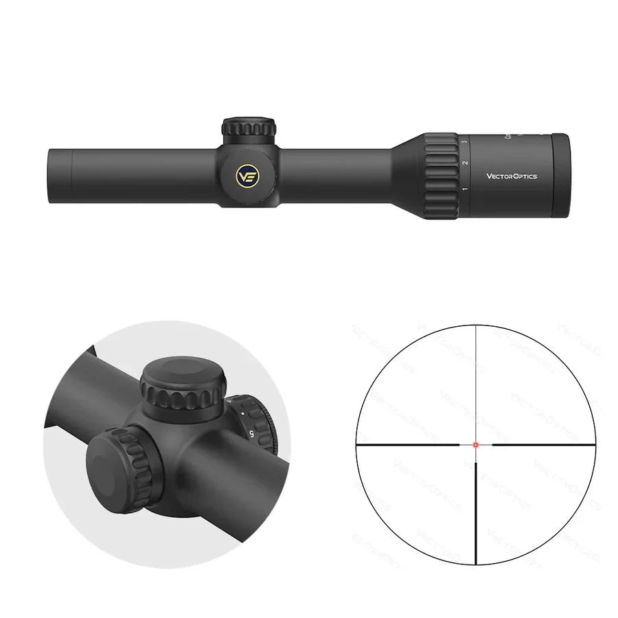 Vector Optics Continental x6 1-6x24 luneta Fiber Vector Optics