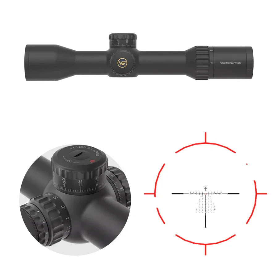 Vector Optics Continental x6 2-12x44 RAR luneta Vector Optics