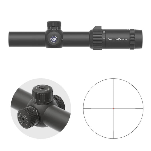 Vector Optics Forester 1-5x24 SFP Fiber luneta Vector Optics