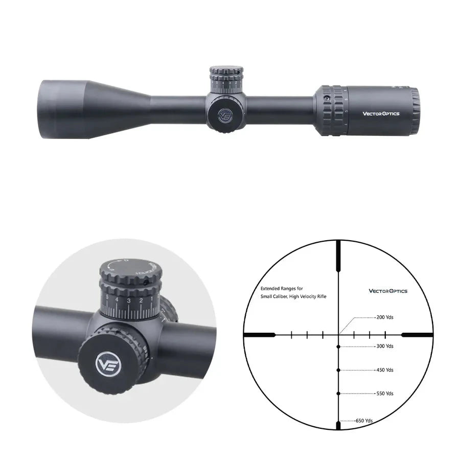 Vector Optics Hugo 3-12x44 SFP luneta Vector Optics