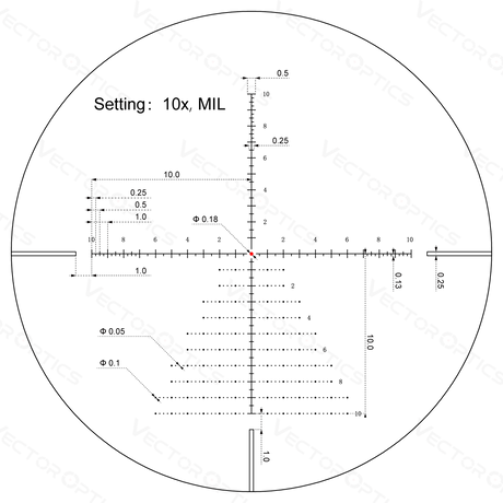 Vector Optics Veyron 4-16x44IR SFP luneta compacta para carabina