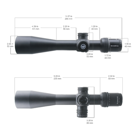 Vector Optics Veyron 6-24x44 IR First Focal Plane Iluminada luneta para rifle