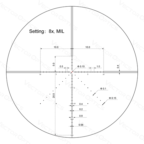Vector Optics Veyron 2-8x32IR luneta compacta para carabina