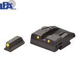 Walther P99, PPQ, PPQ M2 conjunto de miras ajustável | com pontos luminescentes
