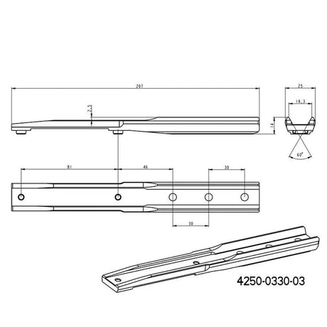 Adaptador para InfiRay Rico RL 42 RH 50 | base Blaser