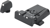Miras ajustáveis para Glock [G17 G19 G26 & other] | pontos brancos