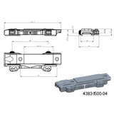 Base for JK-N adapters | picatinny base with QD levers [short] JK-N