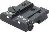 Browning Hi-Power [Sport Vigilante Mark III Practical HP40] alça de mira ajustável | pontos brancos