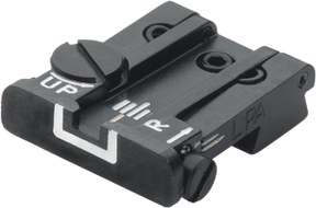 Browning Hi-Power [Sport Vigilante Mark III Practical HP40] alça de mira ajustável | linhas brancas