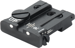 Browning Hi-Power Vigilante alça de mira ajustável | pontos brancos