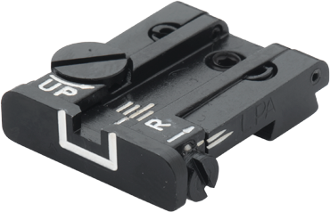 Browning Hi-Power Vigilante alça de mira ajustável | linhas brancas