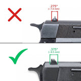 Browning Hi-Power [Vigilante Mark III Practical HP40] miras ajustáveis | linhas brancas