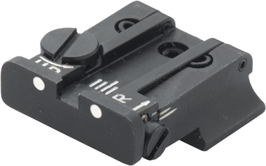 CZ 75 [75B 75 SP-01 P-01] alça de mira ajustável | pontos brancos