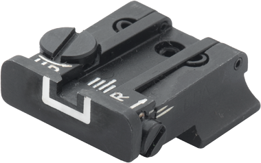 CZ 75 [75B 75 SP-01 P-01] alça de mira ajustável | linhas brancas