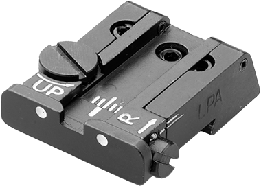 CZ P-10 alça de mira totalmente ajustável | pontos brancos