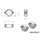Base tática Picatinny QD longa de 30mm anéis para luneta 