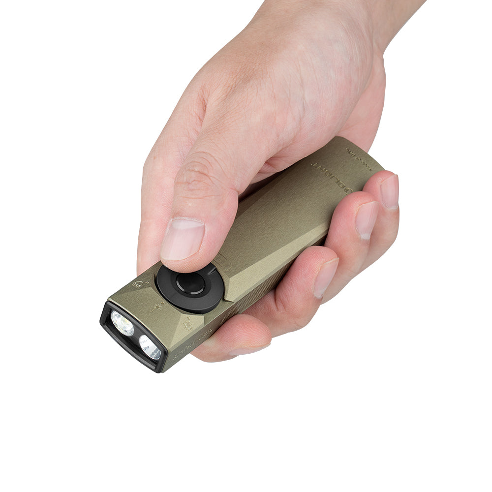 Olight Arkfeld Ultra | lanterna EDC plana 3-em-1 | 1.400 lm - Verde Azeitona