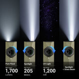 Olight ArkPro Ultra | lanterna EDC plana 4-em-1 | 1.700 lm - Olive Green