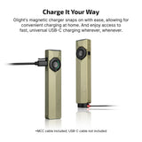 Olight ArkPro Ultra | lanterna EDC plana 4-em-1 | 1.700 lm - Olive Green