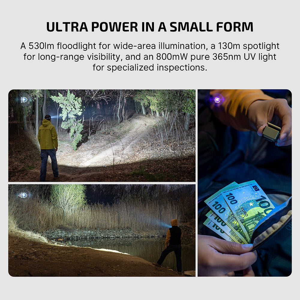 Olight Oclip Ultra | lanterna EDC 3 em 1 com clip | 530 lm - Olive Green