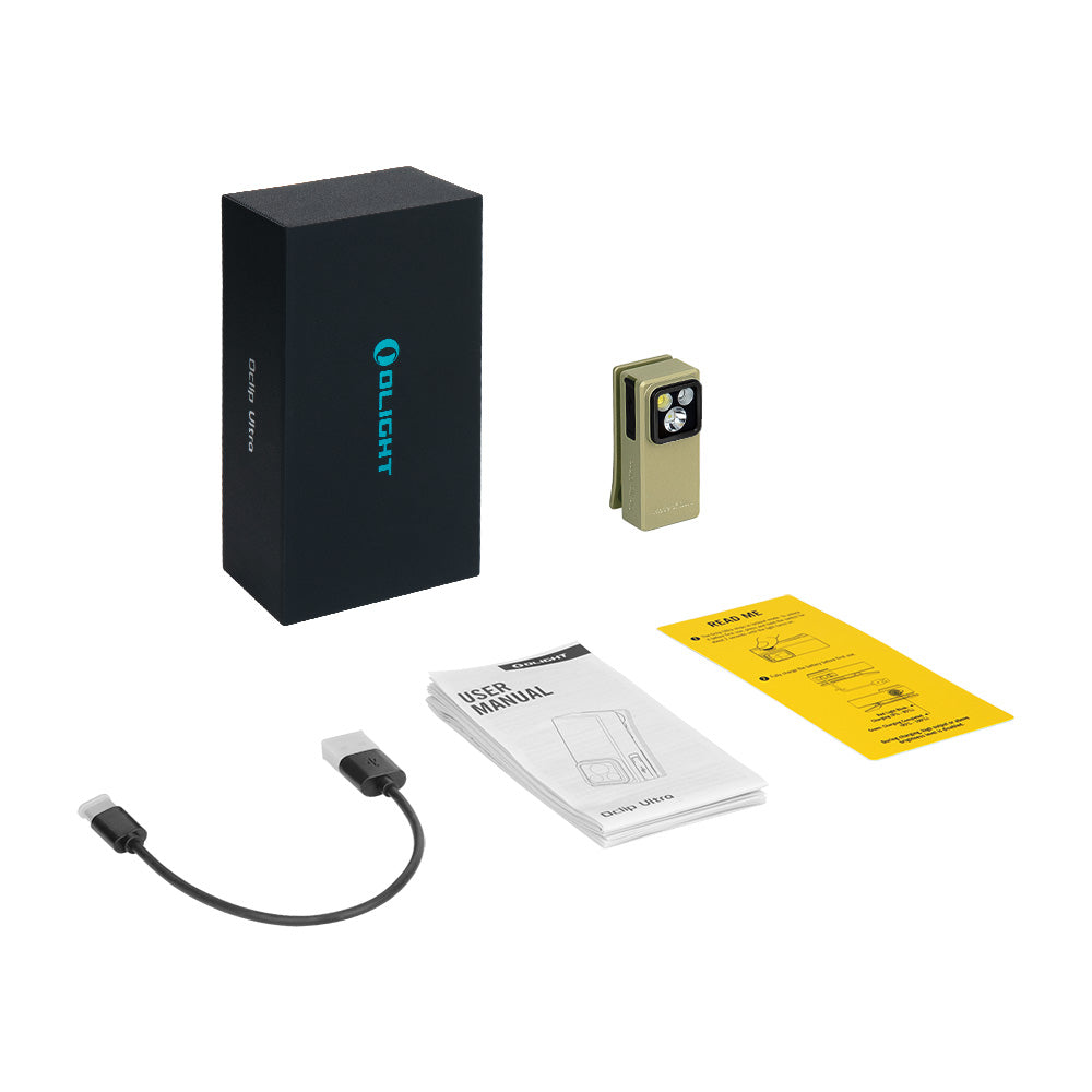 Olight Oclip Ultra | lanterna EDC 3 em 1 com clip | 530 lm - Olive Green
