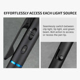 Olight O’Pen 3 | caneta-lanterna multifuncional | 120 lm + laser verde - Preto