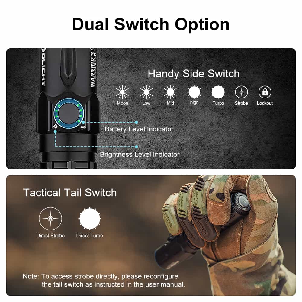 Olight Warrior 3S | lanterna tática | 2.300 lm