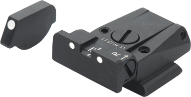 Ruger P91 - P97 miras ajustáveis | pontos brancos