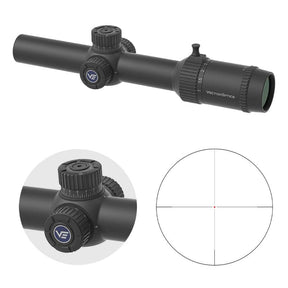 Vector Optics Forester 1-8x24 luneta SFP com fibra ótica para carabina