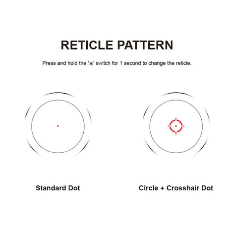 Vector Optics Nautilus 1x30 Scope Double Reticle mira de ponto vermelho