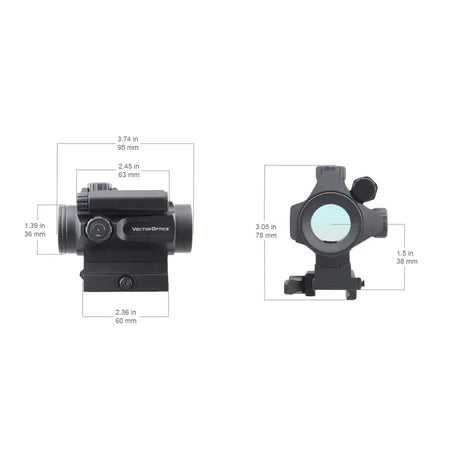 Vector Optics Nautilus 1x30 Scope Double Reticle mira de ponto vermelho