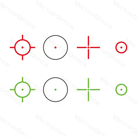 Vector Optics Omega 23x33 Four Reticle Reflex Sight mira de ponto vermelho